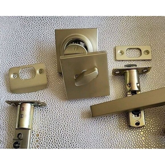 Schein Entrance Combo Lock Satin Brass Item # SE9CSB-M1 - Picture 9 of 16